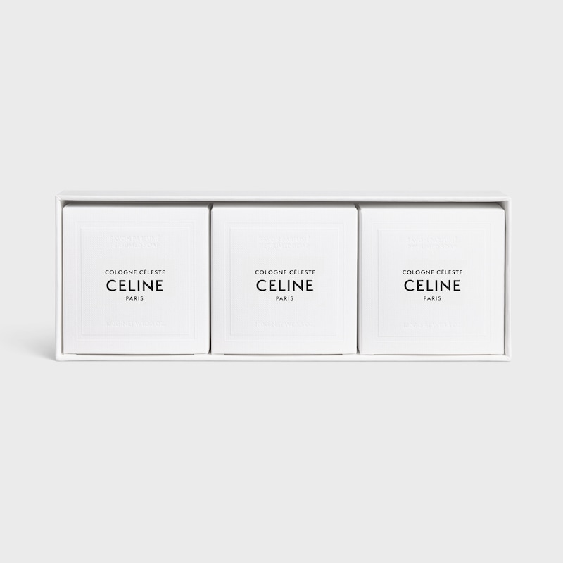 coffret de savons parfumés à leau de cologne leste 3 x 100 g