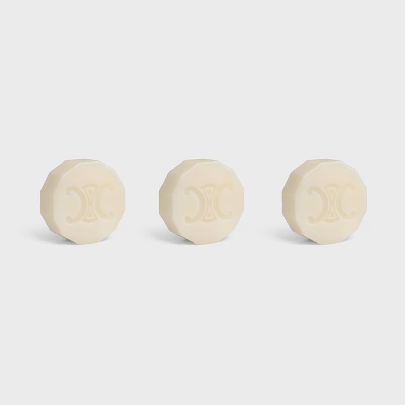 coffret de savons parfumés à leau de cologne leste 3 x 100 g