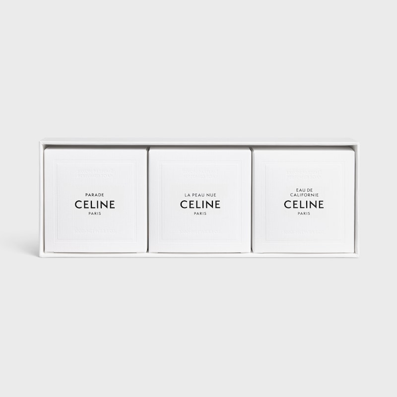 perfumed soaps set parade la peau nue eau de californie 3x100g
