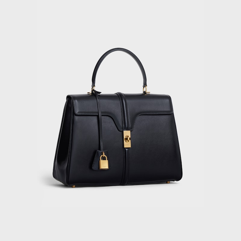 sac classique 16 en cuir de veau satiné