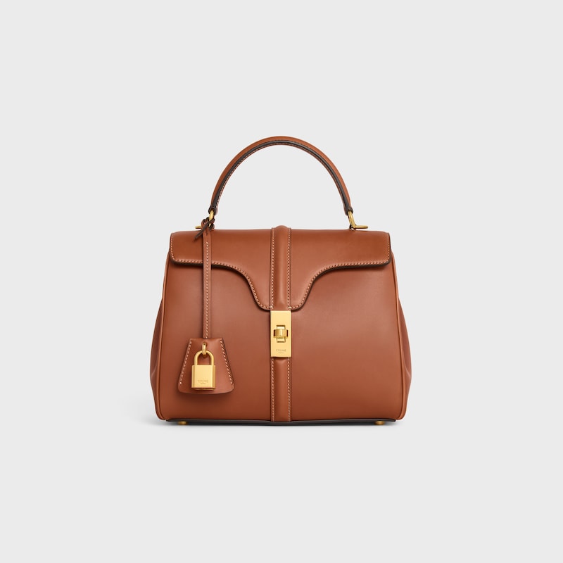 petit sac 16 en cuir de veau naturel