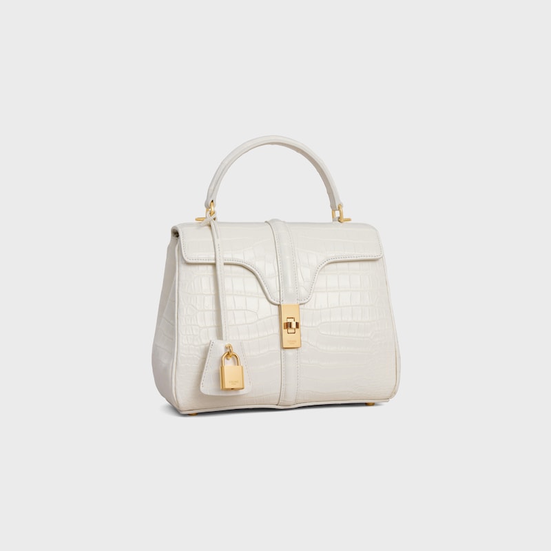 petit sac de 16 pouces en crocodile porosus