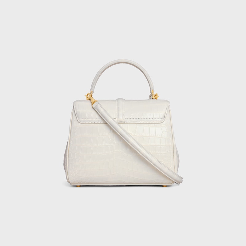 petit sac de 16 pouces en crocodile porosus