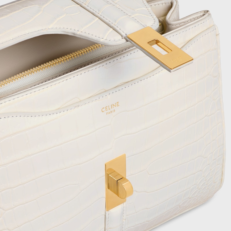 petit sac de 16 pouces en crocodile porosus