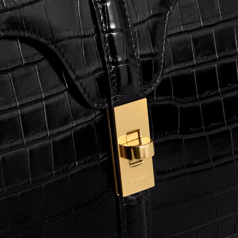 petit sac de 16 pouces en crocodile porosus