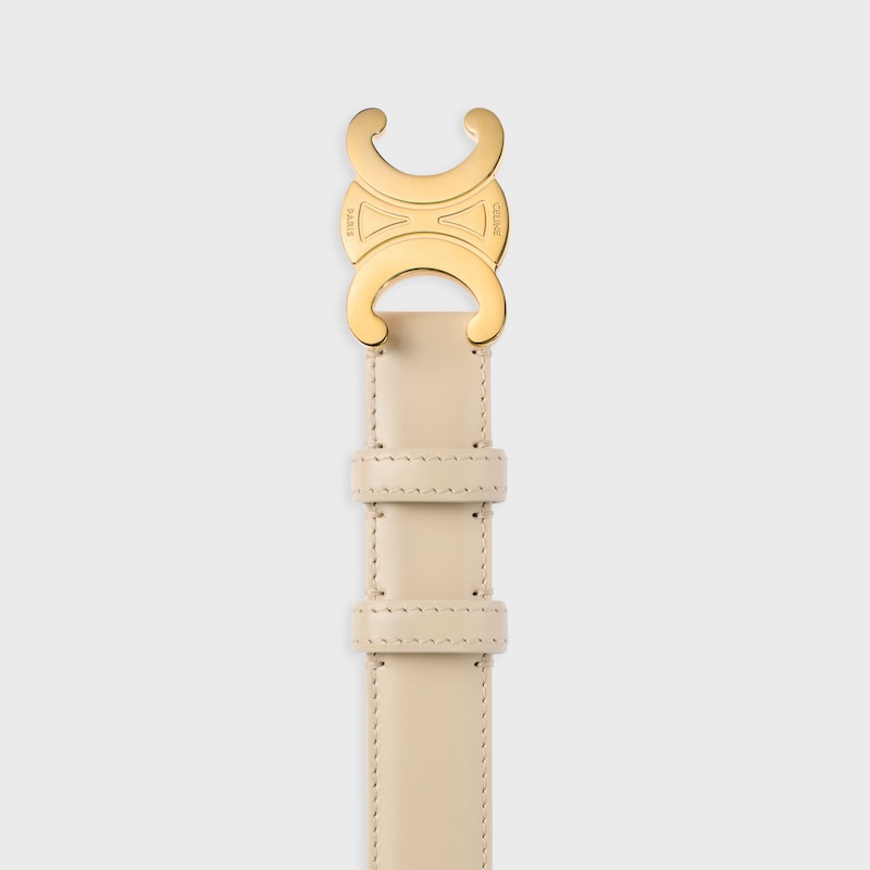 ceinture triomphe moyenne 25 mm en cuir taurillon
