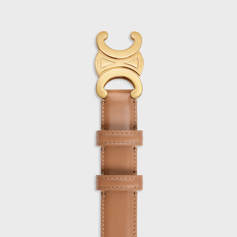 ceinture triomphe moyenne 25 mm en cuir taurillon