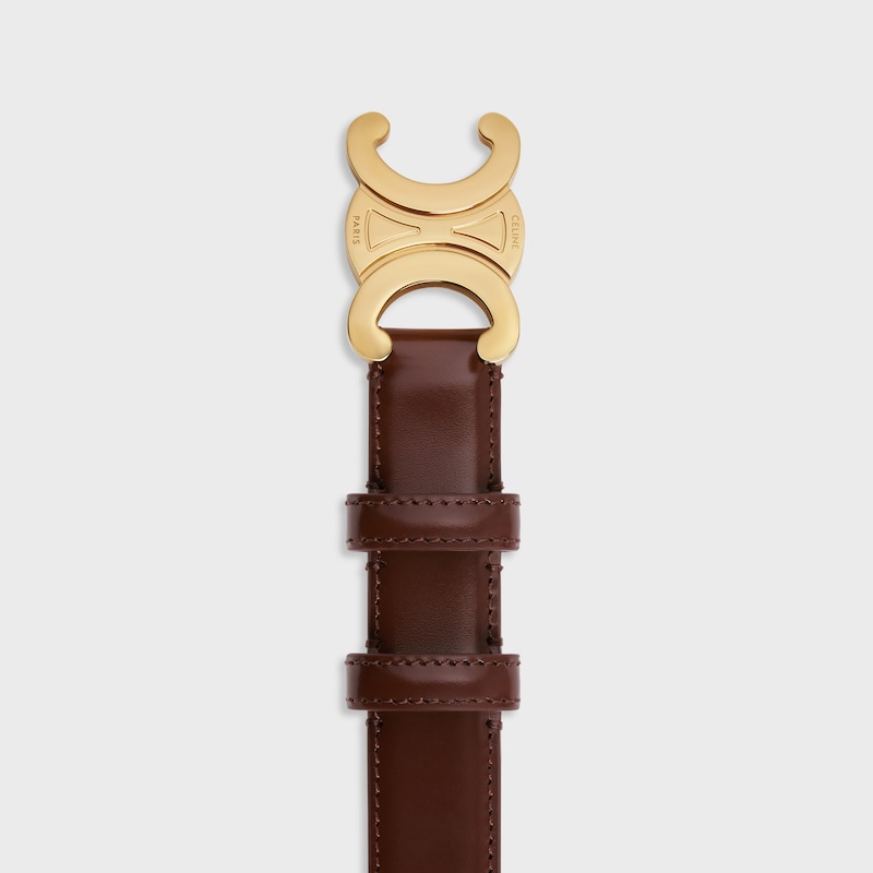 ceinture triomphe moyenne 25 mm en cuir taurillon