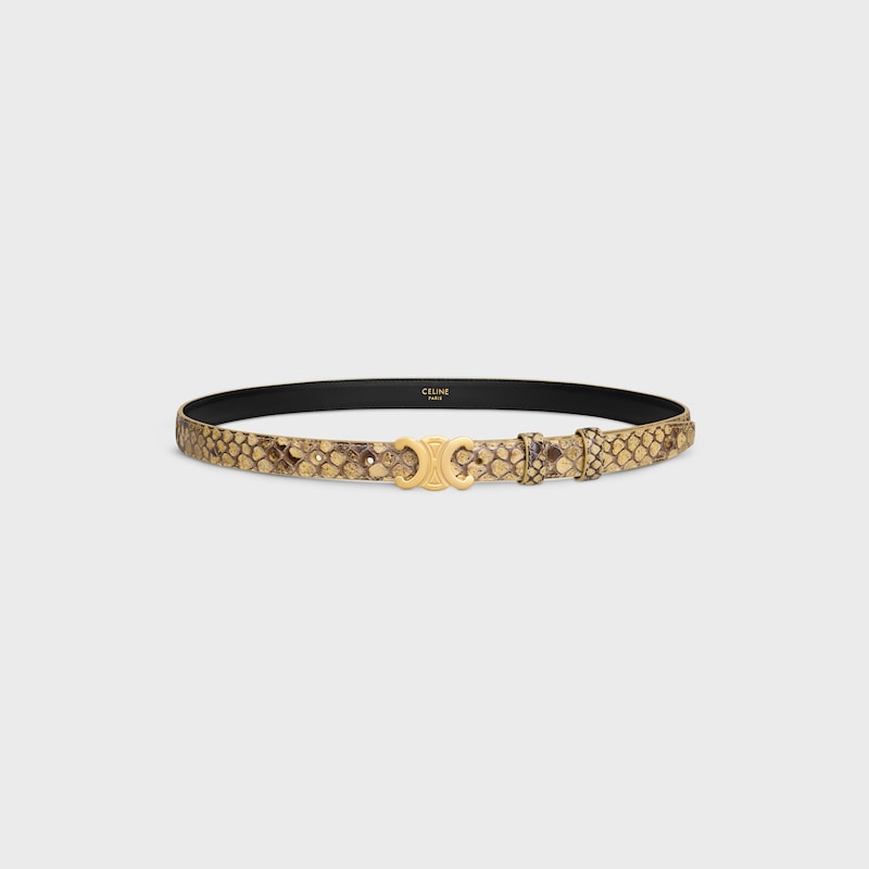 ceinture triomphe petite taille 18 mm en python