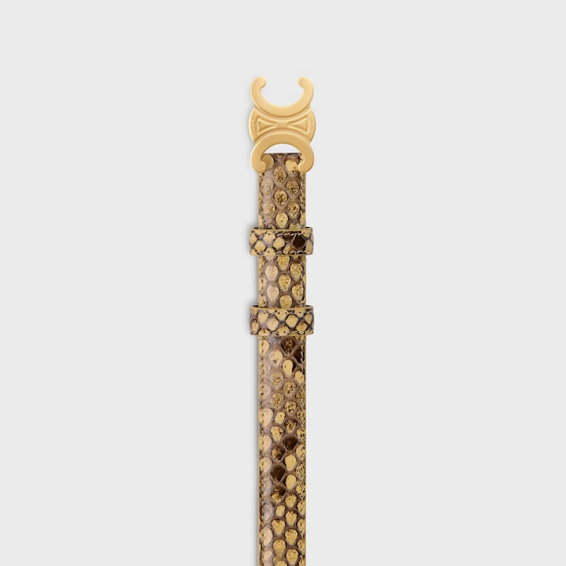 ceinture triomphe petite taille 18 mm en python
