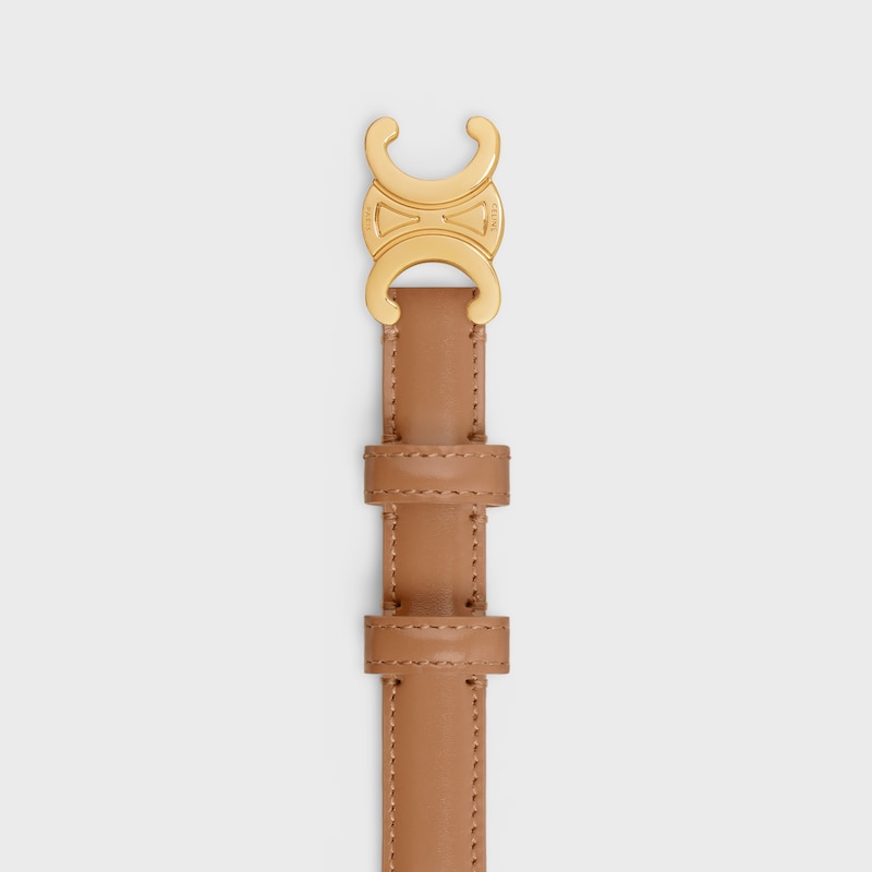 ceinture triomphe petite taille 18 mm en cuir taurillon