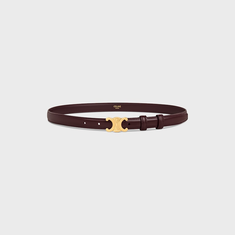 ceinture triomphe petite taille 18 mm en cuir taurillon