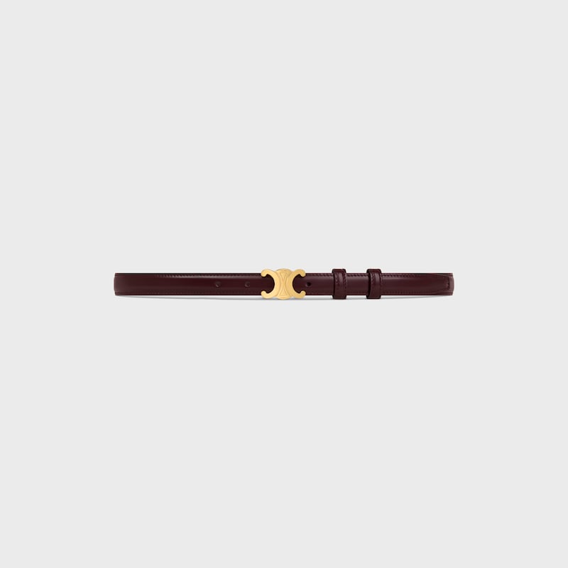 ceinture triomphe petite taille 18 mm en cuir taurillon