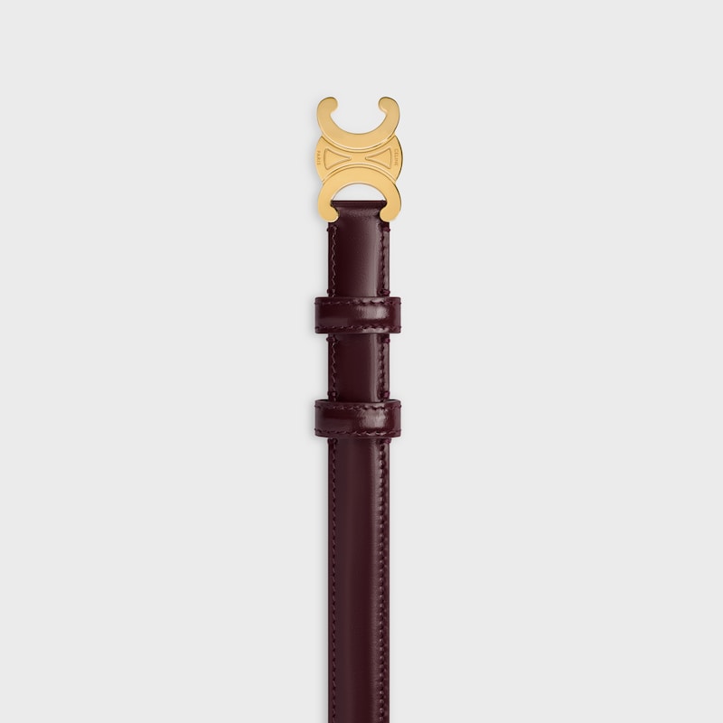 ceinture triomphe petite taille 18 mm en cuir taurillon