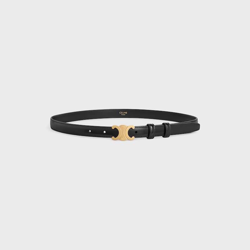 ceinture triomphe petite taille 18 mm en cuir taurillon