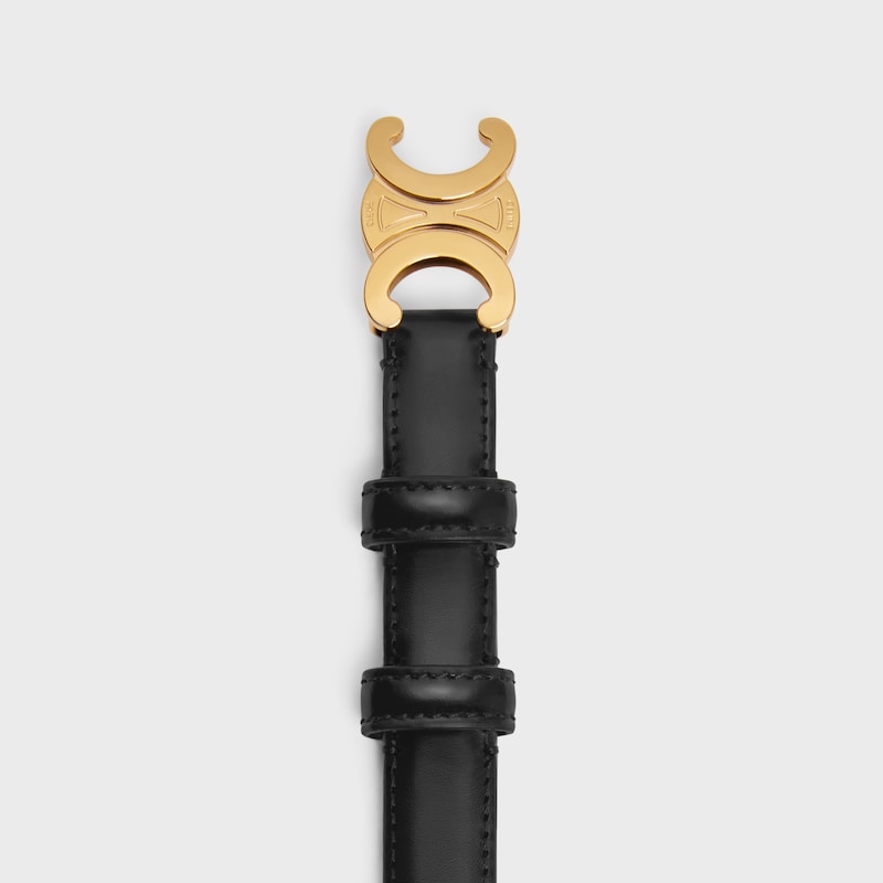 ceinture triomphe petite taille 18 mm en cuir taurillon