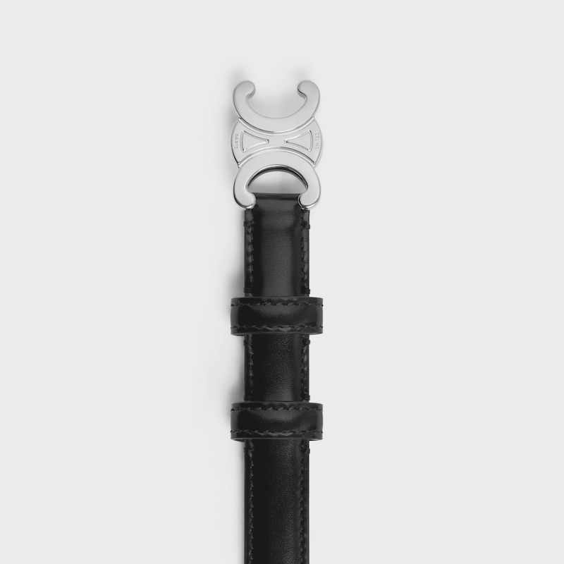 ceinture triomphe petite taille 18 mm en cuir taurillon