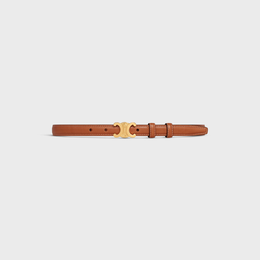 ceinture triomphe petite taille 18 mm en cuir de veau naturel