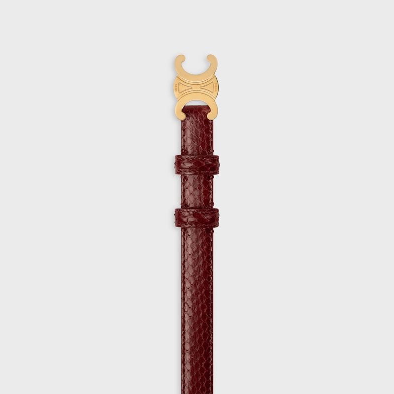 ceinture triomphe petite taille 18 mm en python