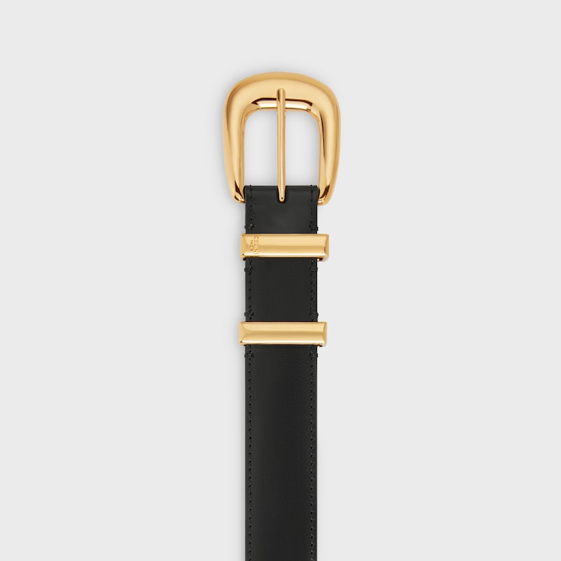 ceinture western moyenne 25 mm en cuir taurillon