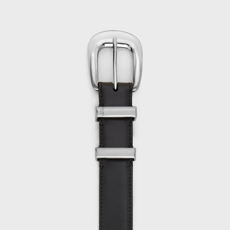 ceinture western moyenne 25 mm en cuir taurillon