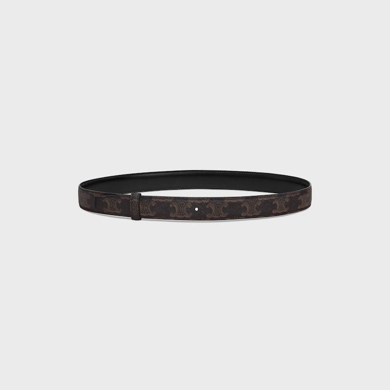 bracelet réversible 25mm en cuir taurillon amp toile triomphe