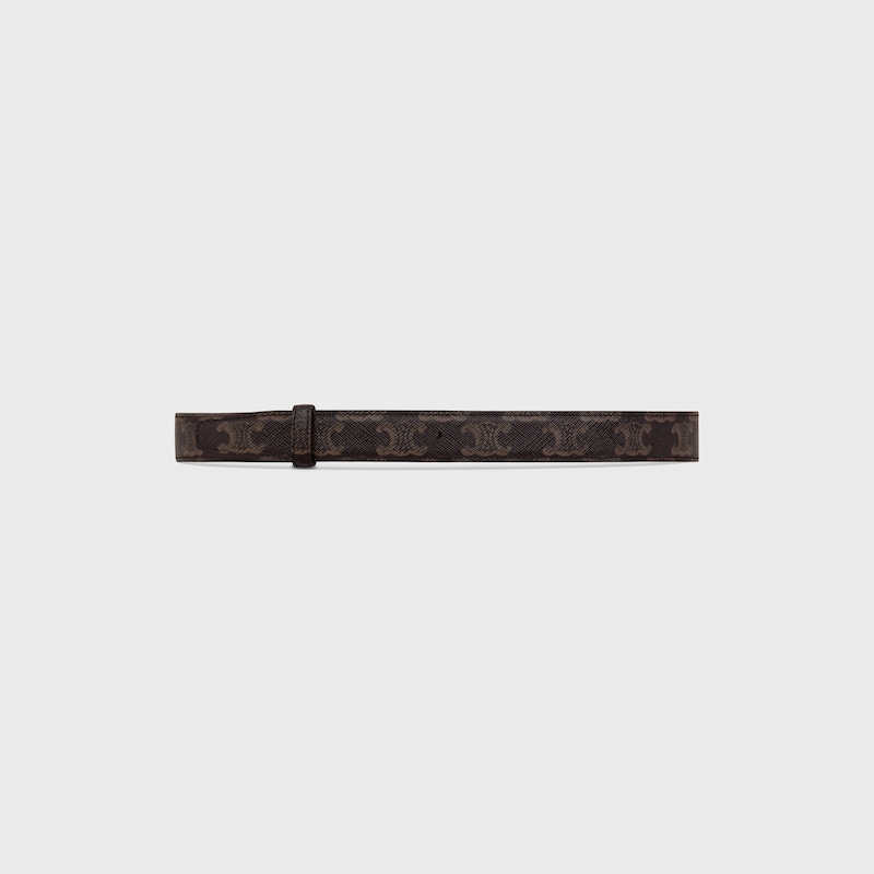 bracelet réversible 25mm en cuir taurillon amp toile triomphe