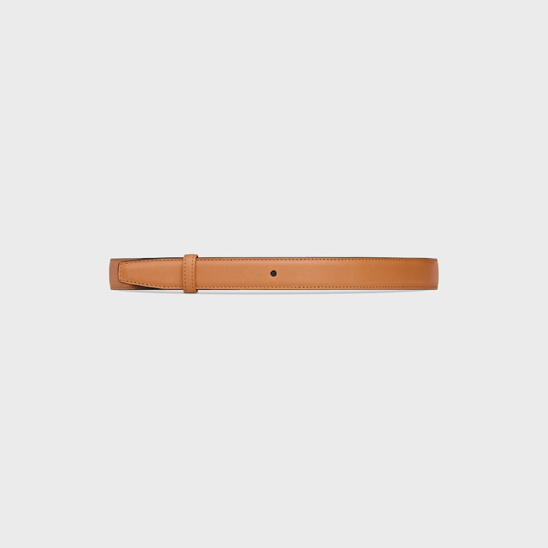 bracelet réversible 25 mm en cuir de veau naturel et toile triomphe