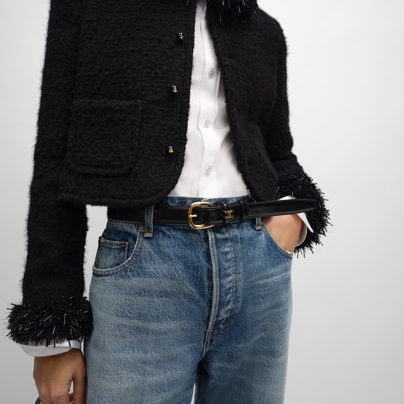 ceinture vivienne moyenne 25 mm en cuir taurillon