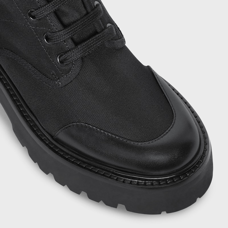 botte celine volumineuse À lacets en nylon et bulle brillant
