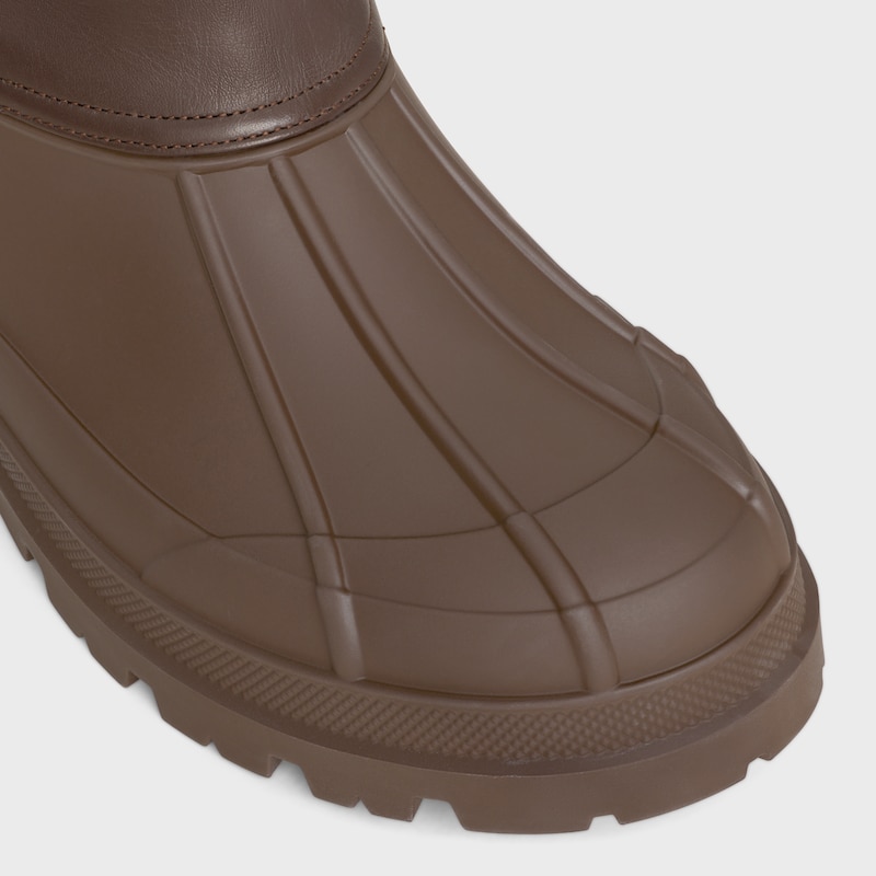 bottes hautes celine riley en nylon et cuir de veau