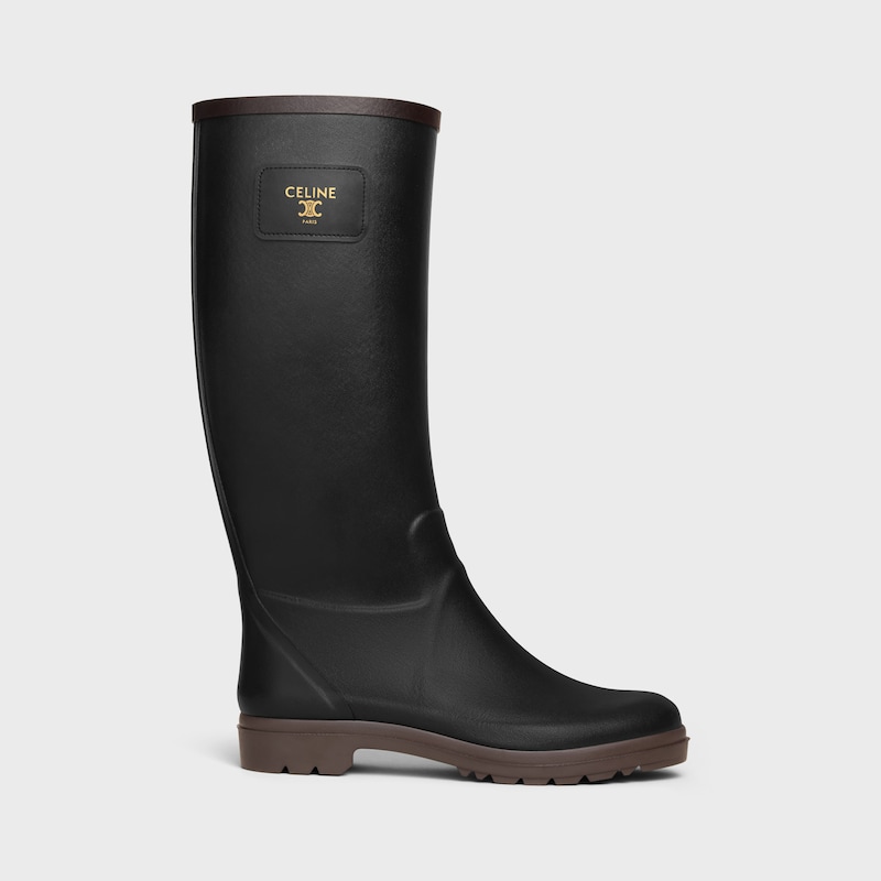 bottes de pluie céline en caoutchouc naturel