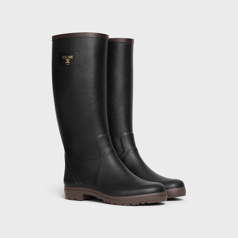 bottes de pluie céline en caoutchouc naturel