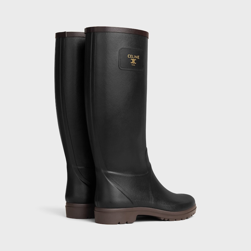 bottes de pluie céline en caoutchouc naturel