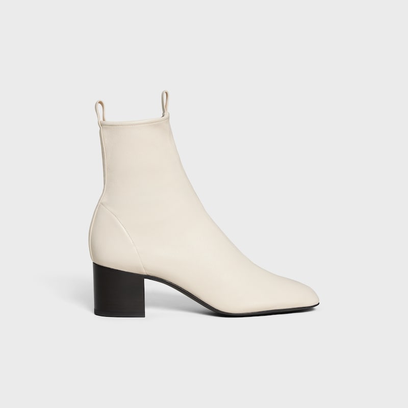 cheri - botte À fermeture Éclair en cuir dagneau extensible