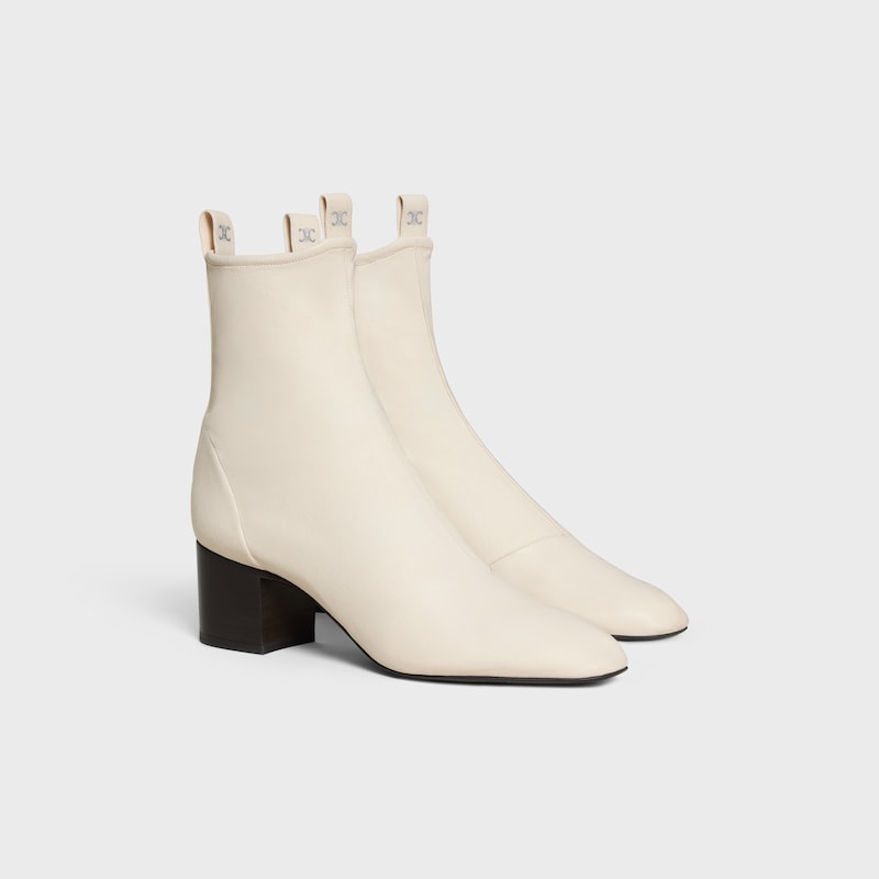 cheri - botte À fermeture Éclair en cuir dagneau extensible