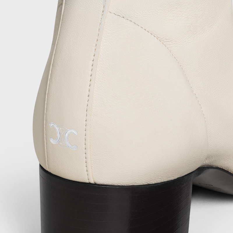 cheri - botte À fermeture Éclair en cuir dagneau extensible