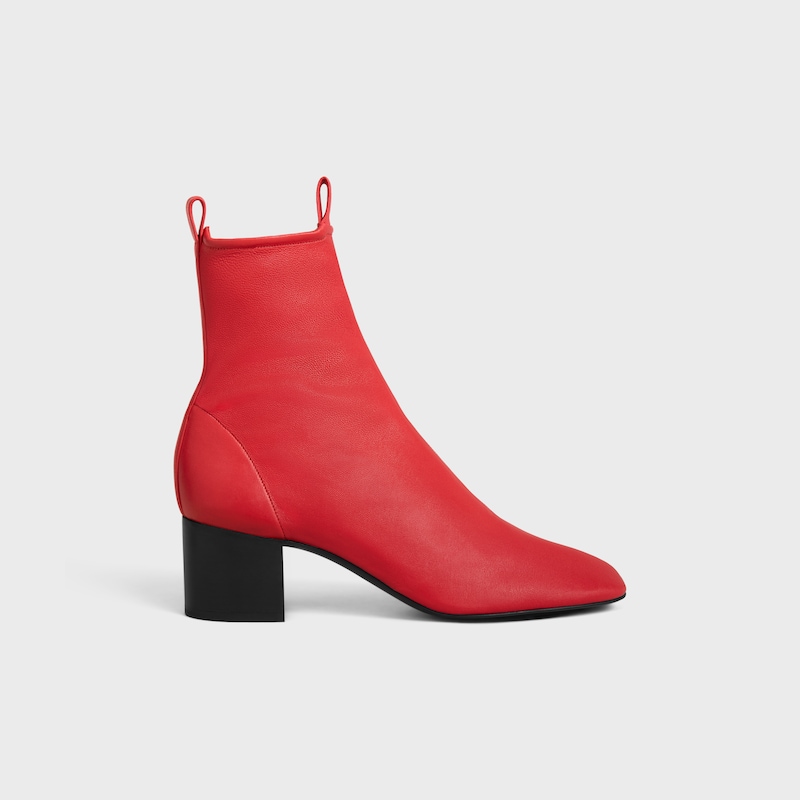 cheri - botte À fermeture Éclair en cuir dagneau extensible
