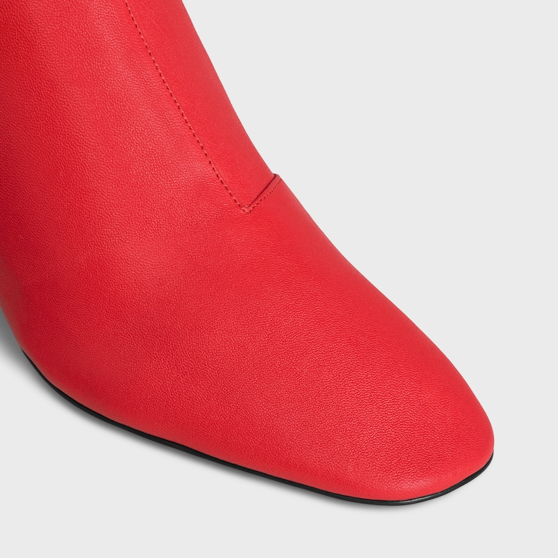 cheri - botte À fermeture Éclair en cuir dagneau extensible