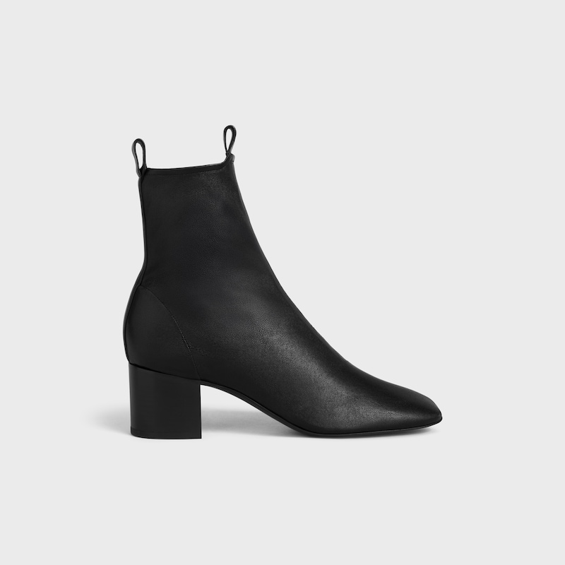 cheri - botte À fermeture Éclair en cuir dagneau extensible