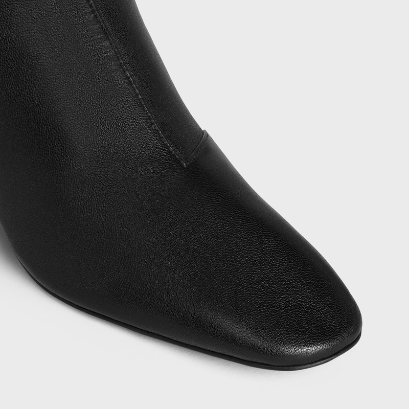cheri - botte À fermeture Éclair en cuir dagneau extensible