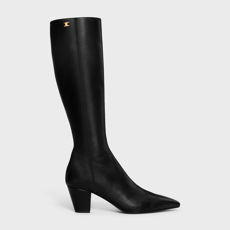 bottes hautes en peau dagneau