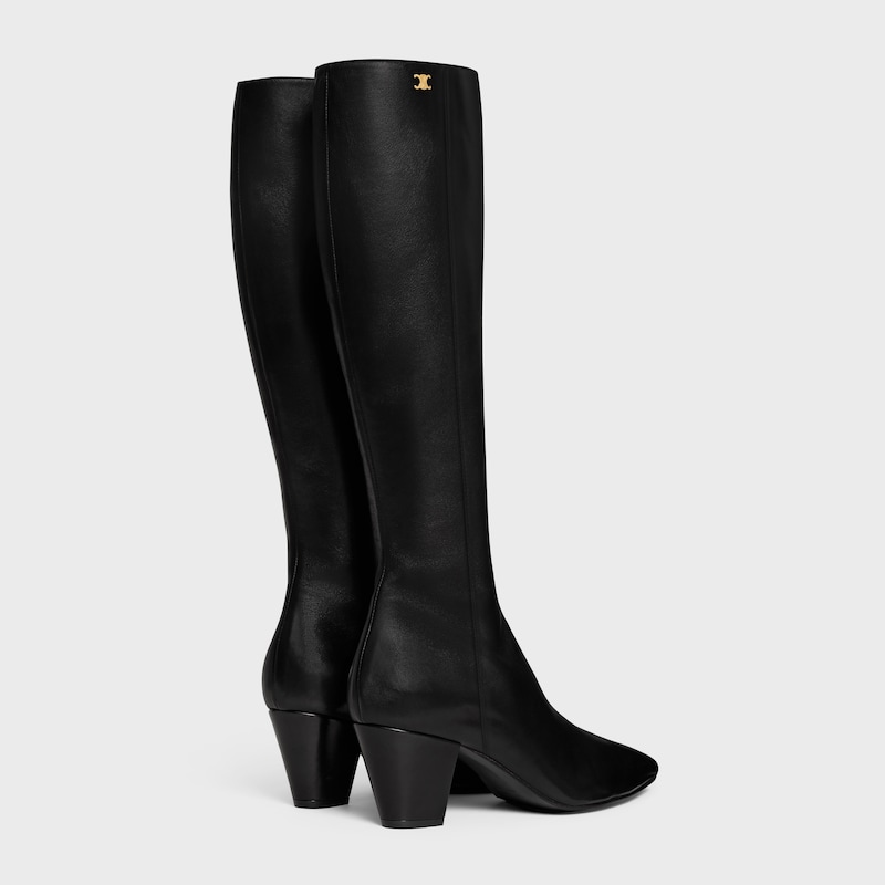 bottes hautes en peau dagneau