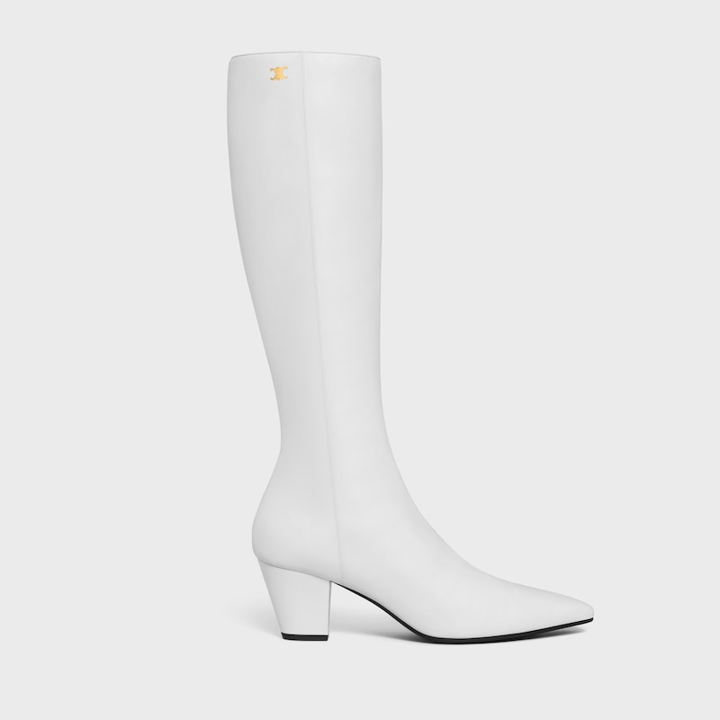 bottes hautes en peau dagneau