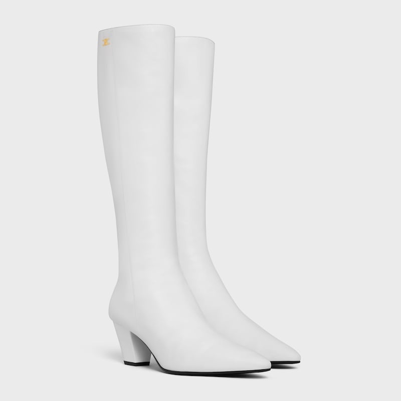 bottes hautes en peau dagneau