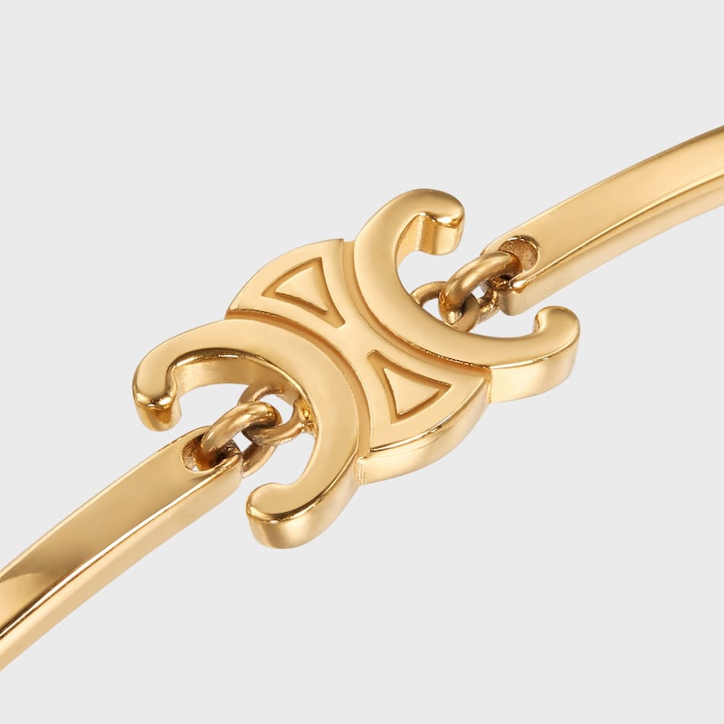 bracelet articulé triomphe en laiton finition dorée