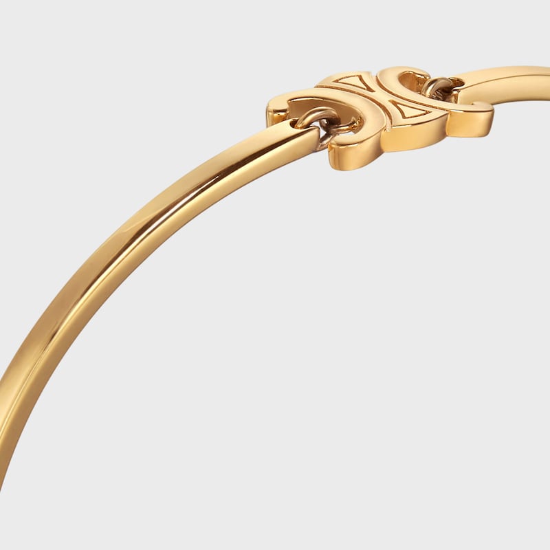 bracelet articulé triomphe en laiton finition dorée