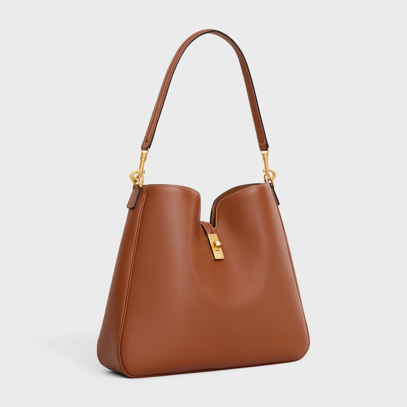 sac souple camille 16 moyen en cuir de veau lisse
