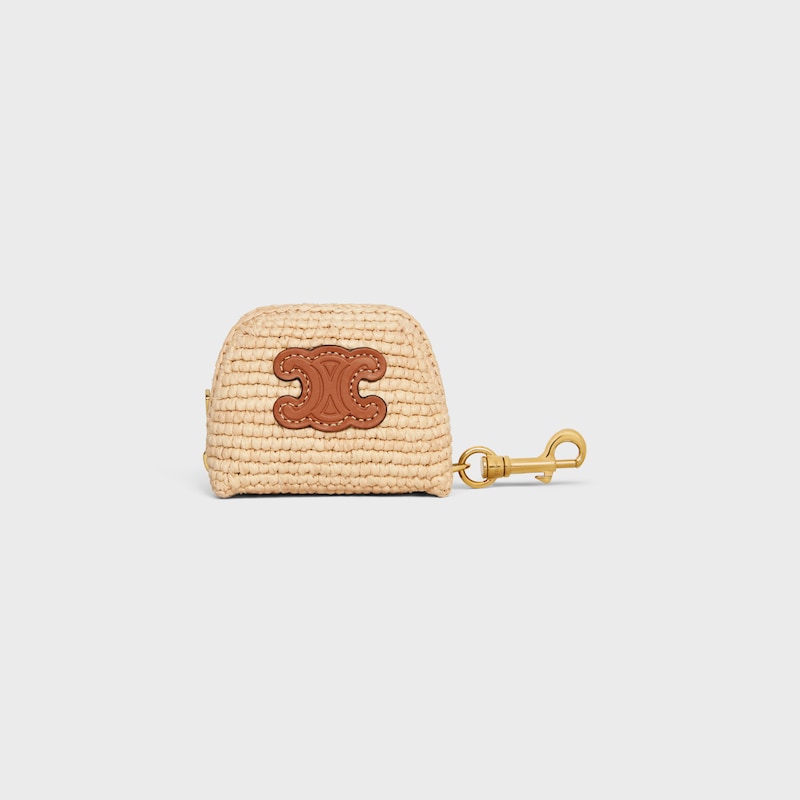 micro triomphe charm en raffia
