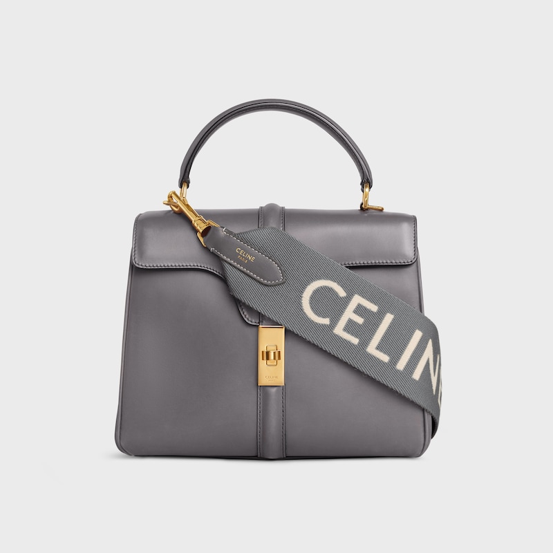 longue bretelle en laine avec jacquard céline
